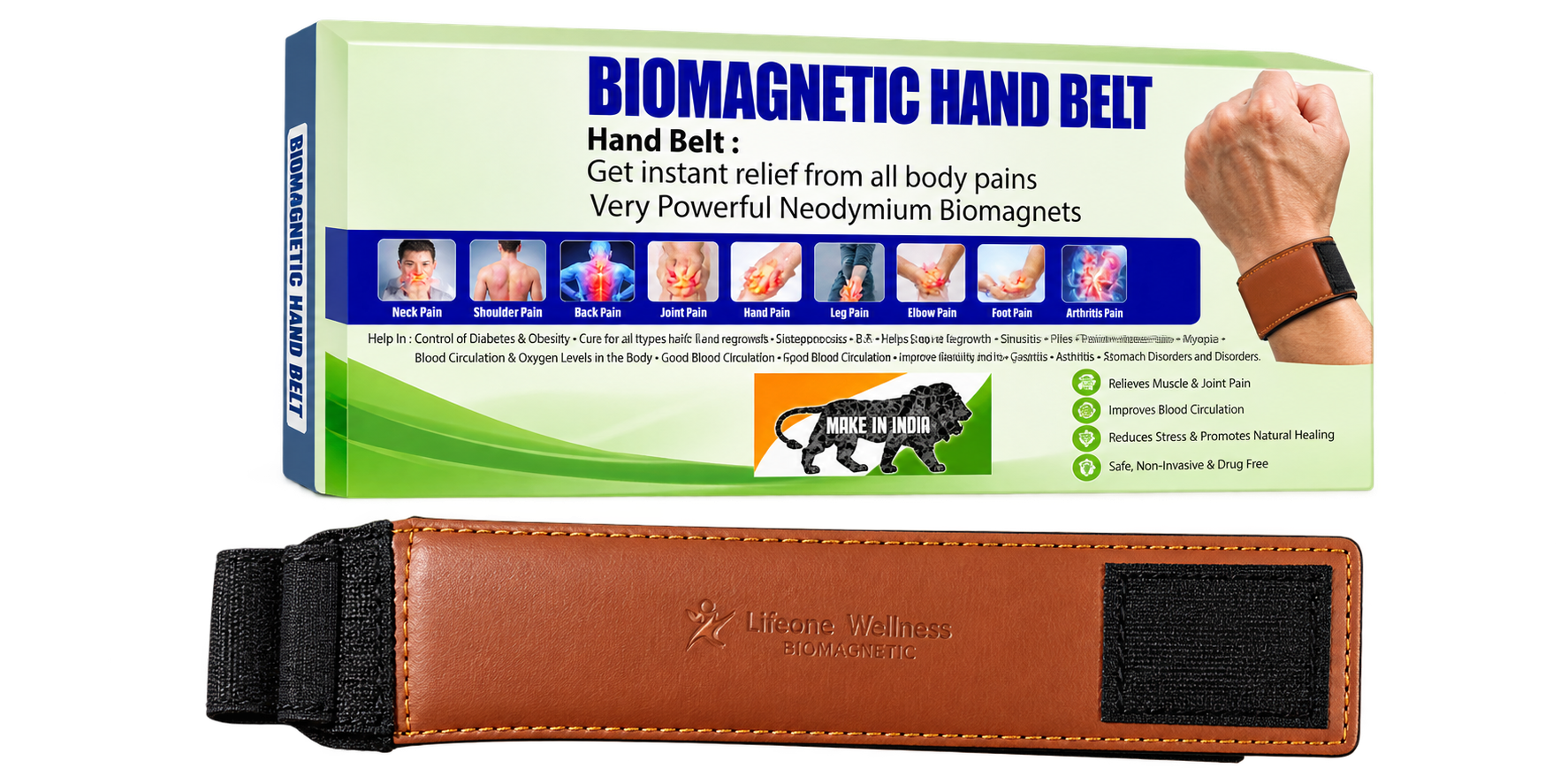 BIO MAGNETIC MULTI PURPOSE  HAND BELT